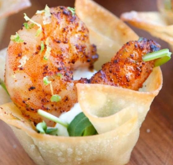 Chili Lime Baked Shrimp Cups Recipe #dinner #appetizers