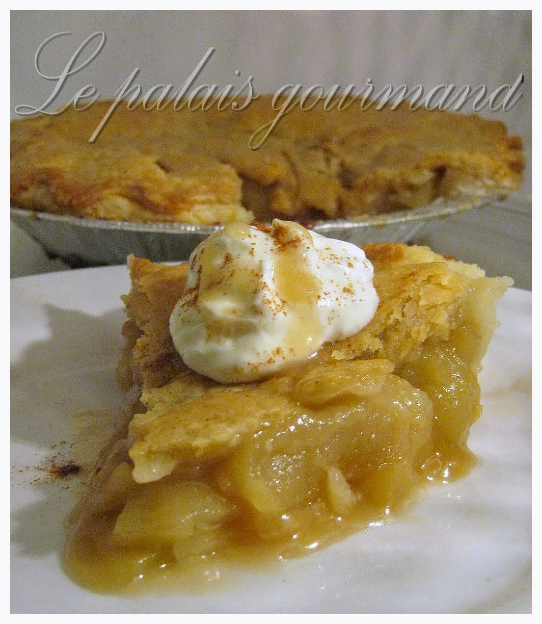 Le palais gourmand Tarte aux pommes et au sirop d'érable