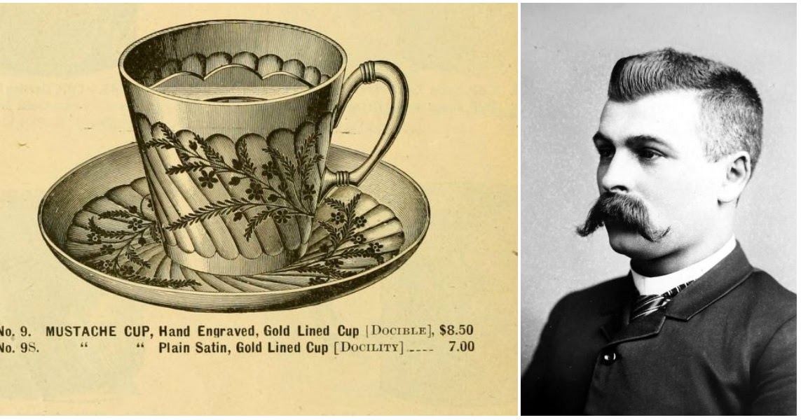 The Mustache Cup The Special Tea Cup Used by the Victorian Men to