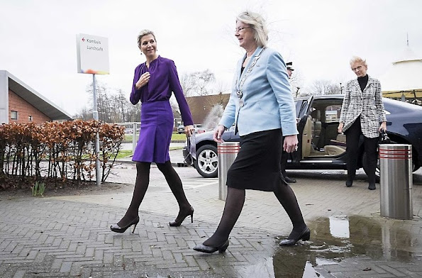 Queen Máxima of The Netherlands visited the Pijnacker-Nootdorpse Challenge in Nootdorp, that is supported by the Oranje Fonds Growth Programme