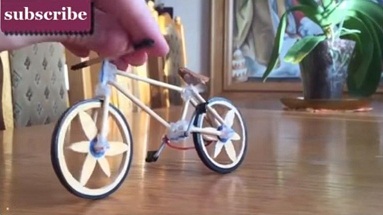 Cara Membuat Miniatur Sepeda Ontel Dari Kayu dan Bambu 