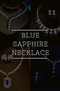 Blue sapphire necklace designs