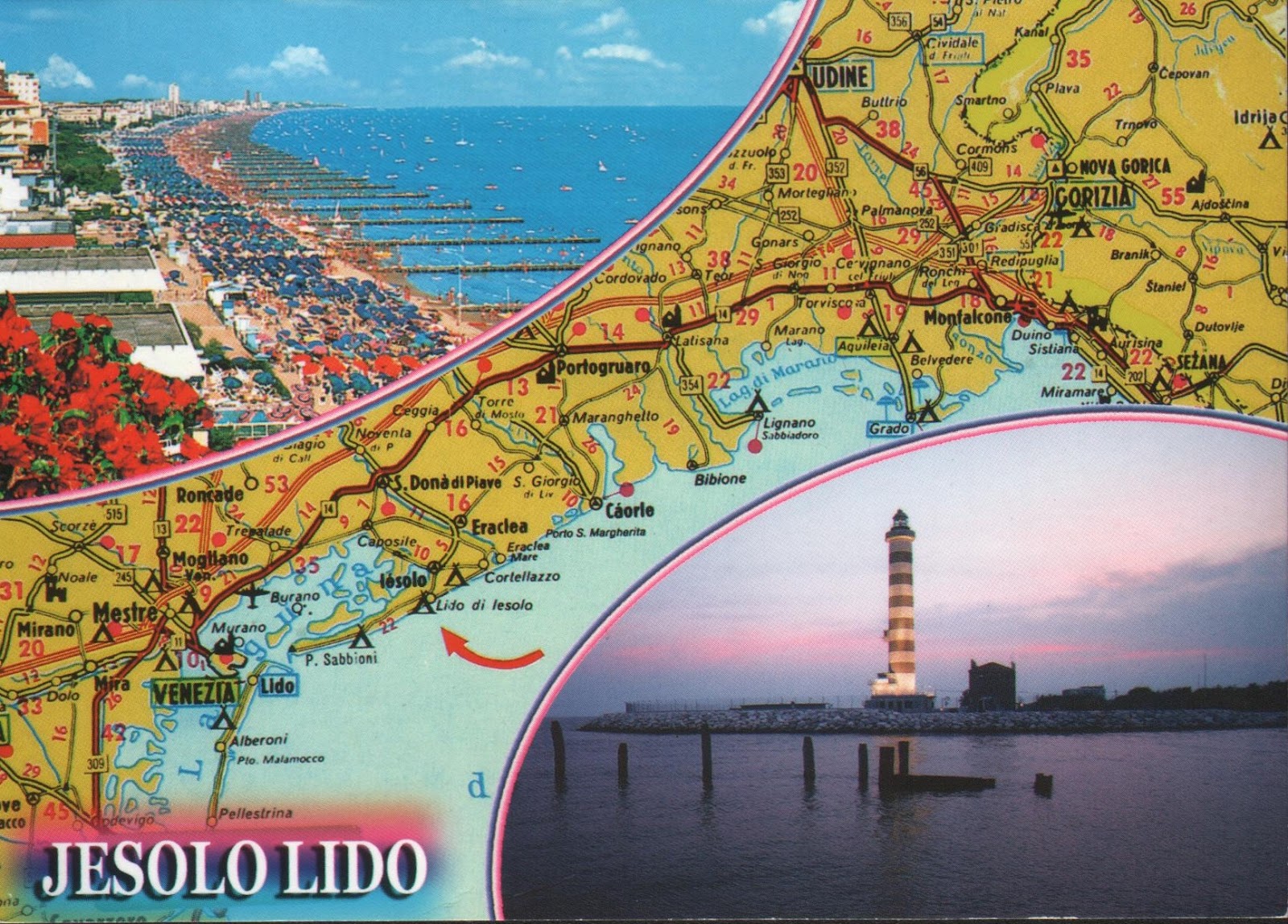 map of lido di jesolo