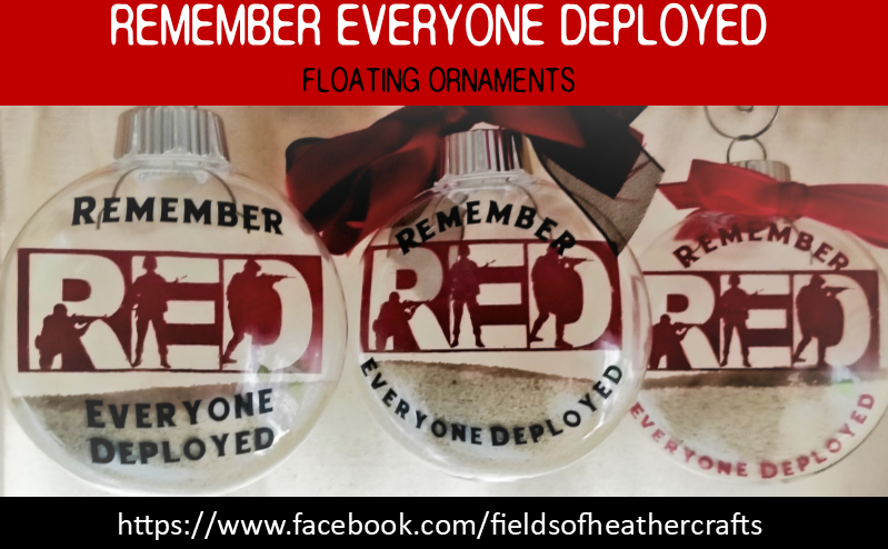 Red Friday Floating Ornaments