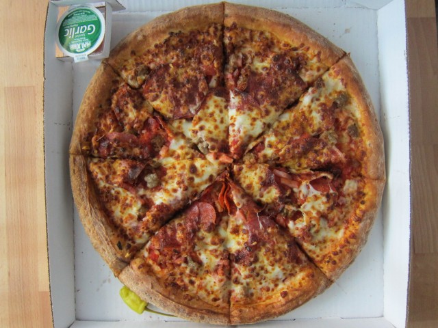 Review Papa John S Ultimate Meats Pizza Brand Eating