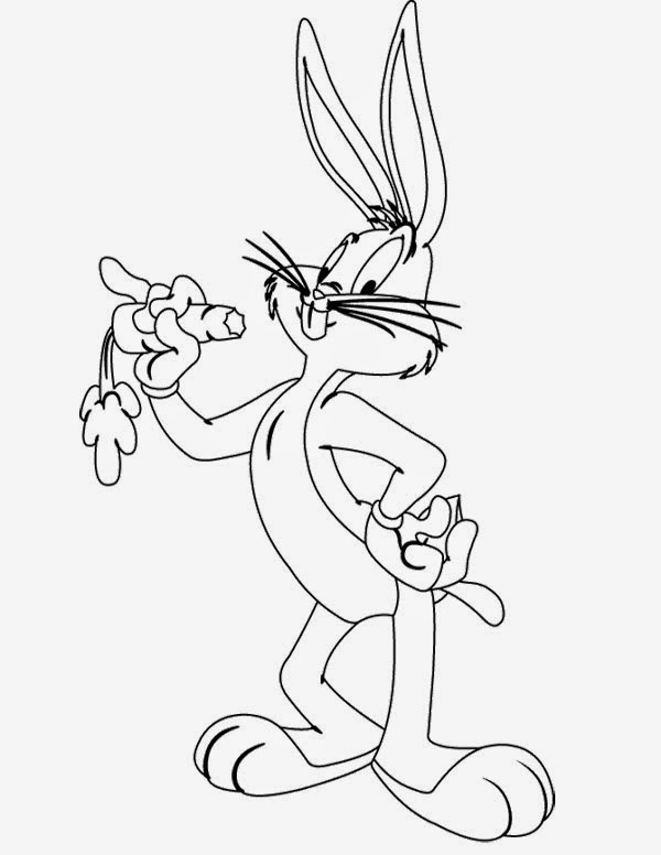 Printable Bugs Bunny Coloring Pages Thekidsworksheet