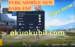 Pubg Mobile Dark ESP v2.0 Menusu Süper Global Hilesi Ekim 2020