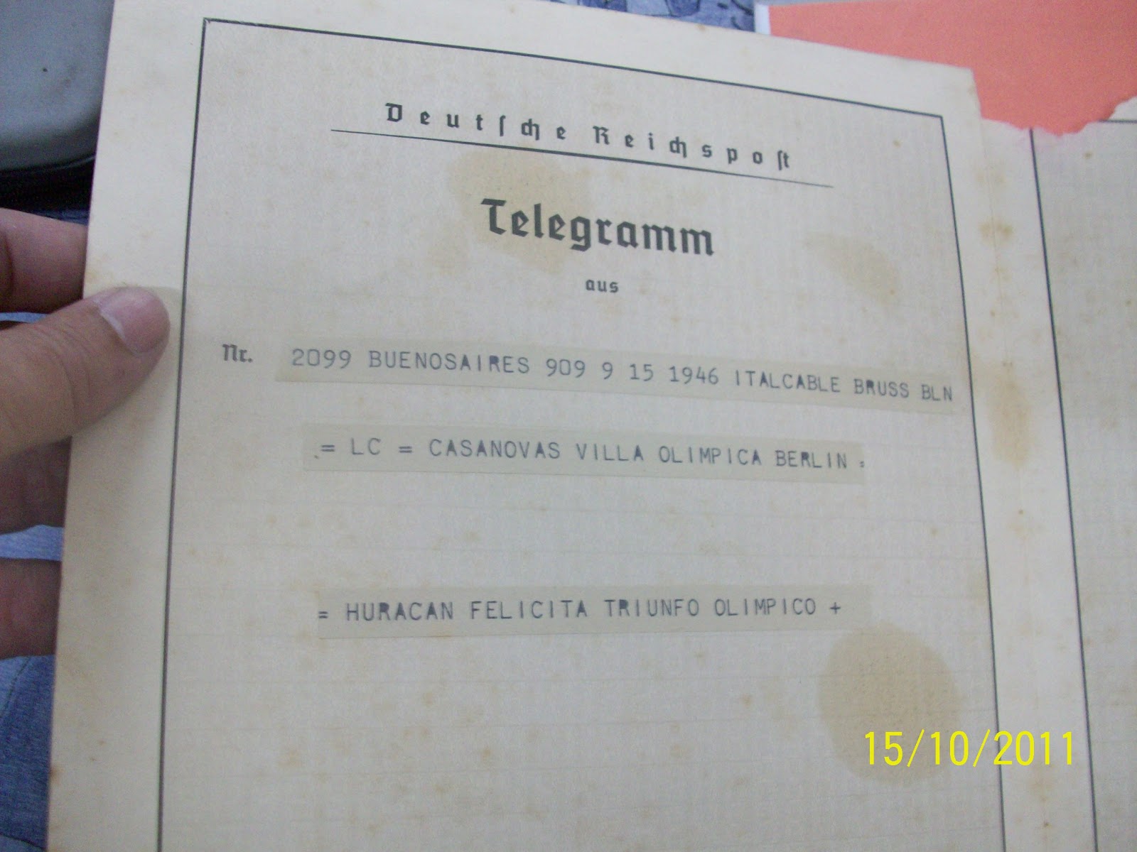 FORO DE LA MEMORIA PATRICIOS Oscar Casanovas Campeón Olímpico de