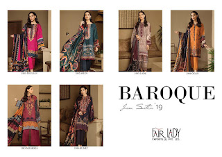 Fair Lady Baroque Jam Satin Pakistani Suits Collection At Diwan Fashion  