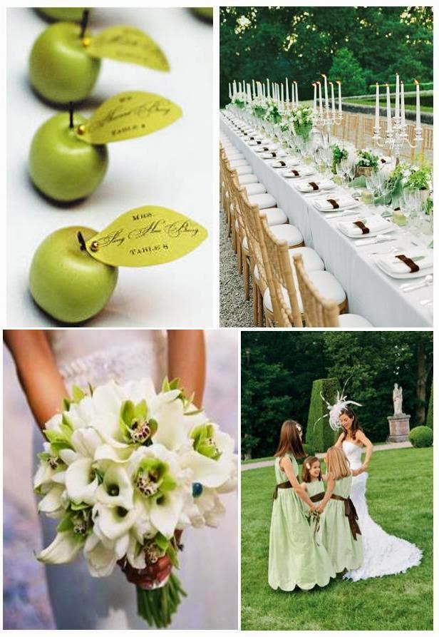 Green And White Wedding