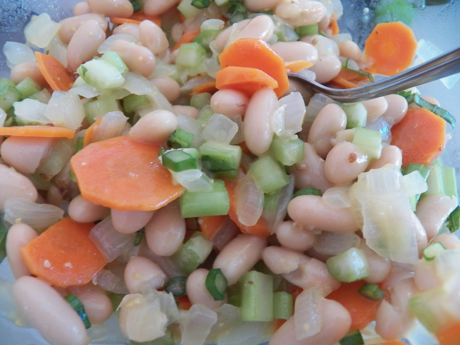 White Bean, Celery and Carrot Salad for SRC Sid's Sea Palm Cooking