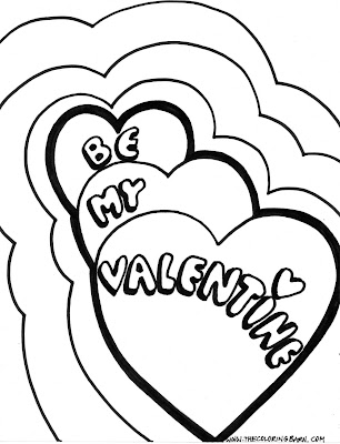 Be My Valentines Coloring Pages 