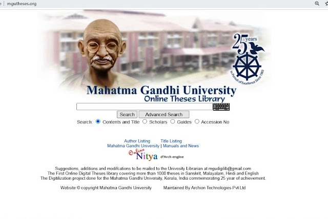 Kerala university thesis image