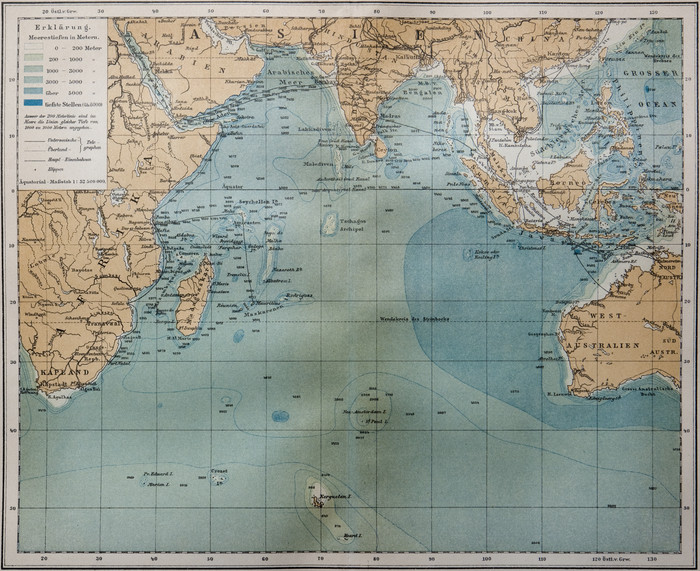 4 залива индийского океана. Индийский океан на карте. Атлас индийского океана. Навигационные карты индийского океана. Политическая карта индийского океана.