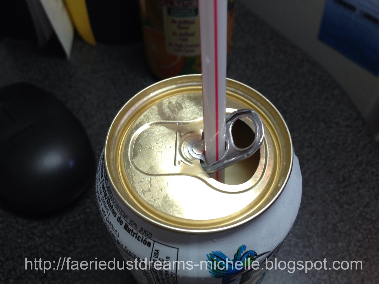 Faerie * Dust * Dreams How to keep your straw in your soda can