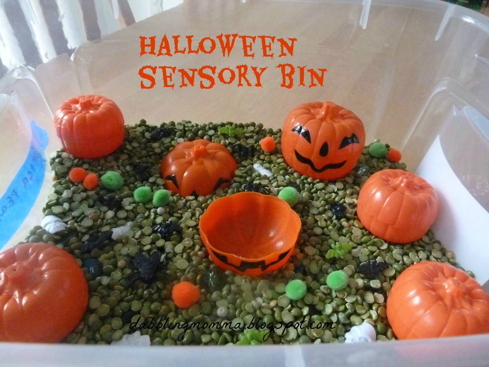Dabblingmomma Halloween Sensory Bin