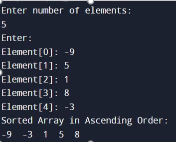 Write a program to sort the given array using Bubble Sort.