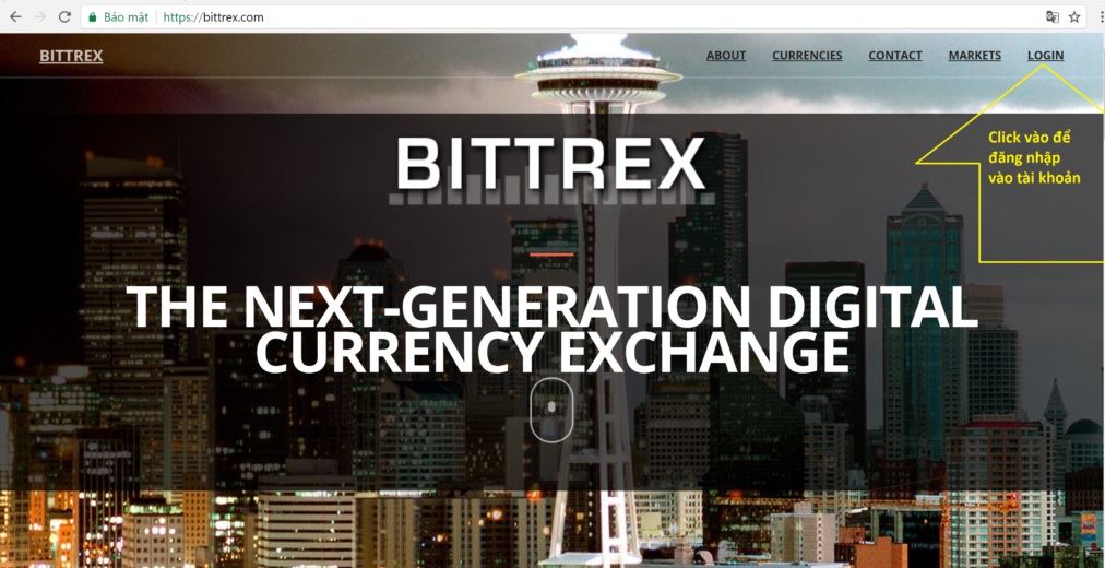 Hướng dẫn trao đổi mua bán Bitcoin và tiền ảo tại Bittrex.com