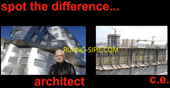 Perbedaan teknik sipil & arsitek