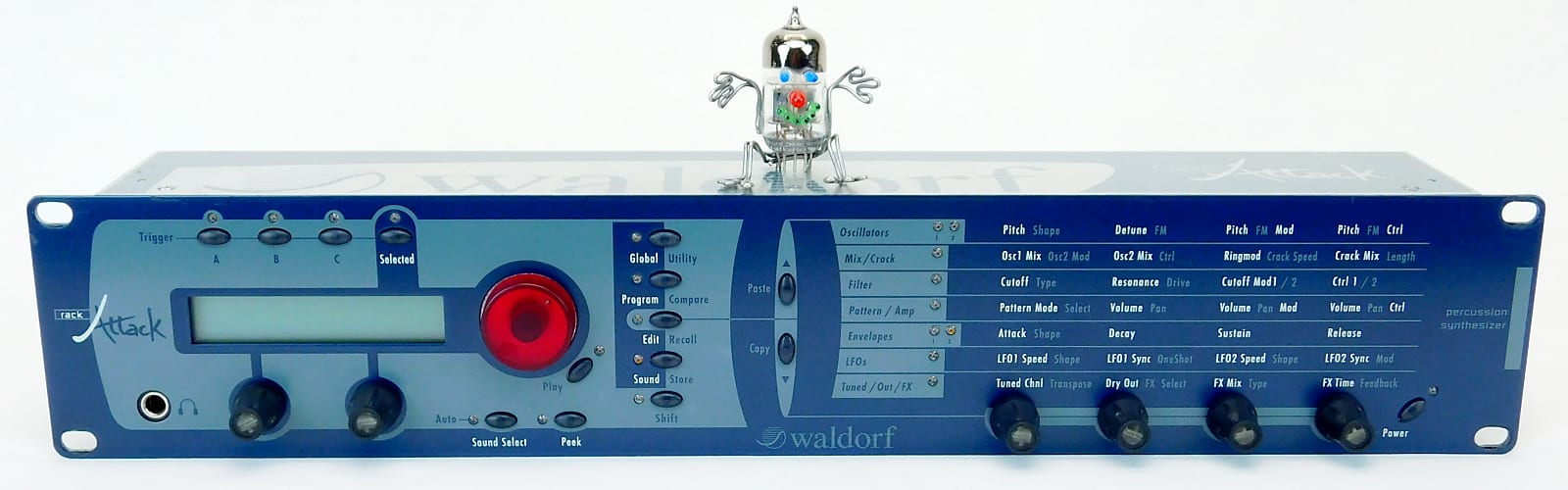 MATRIXSYNTH: Waldorf Rack Attack Drum Synthesizer SN 2110110000543