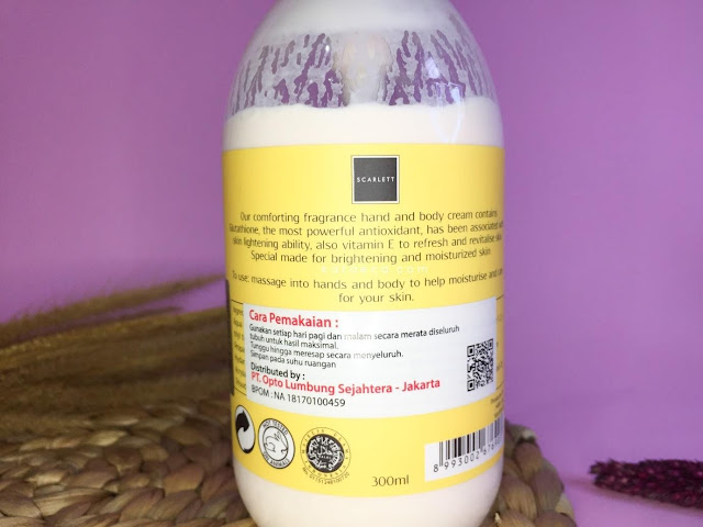 body lotion scarlett whitening