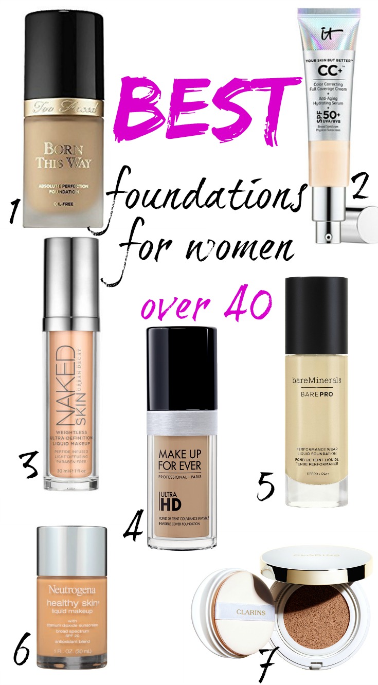 BEST FOUNDATIONS FOR WOMEN OVER 40!