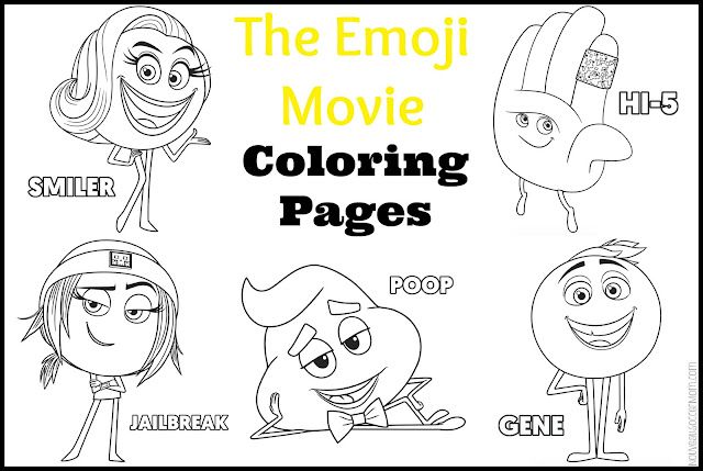 The Diary of a Nouveau Soccer Mom: The Emoji Movie Coloring Sheets and