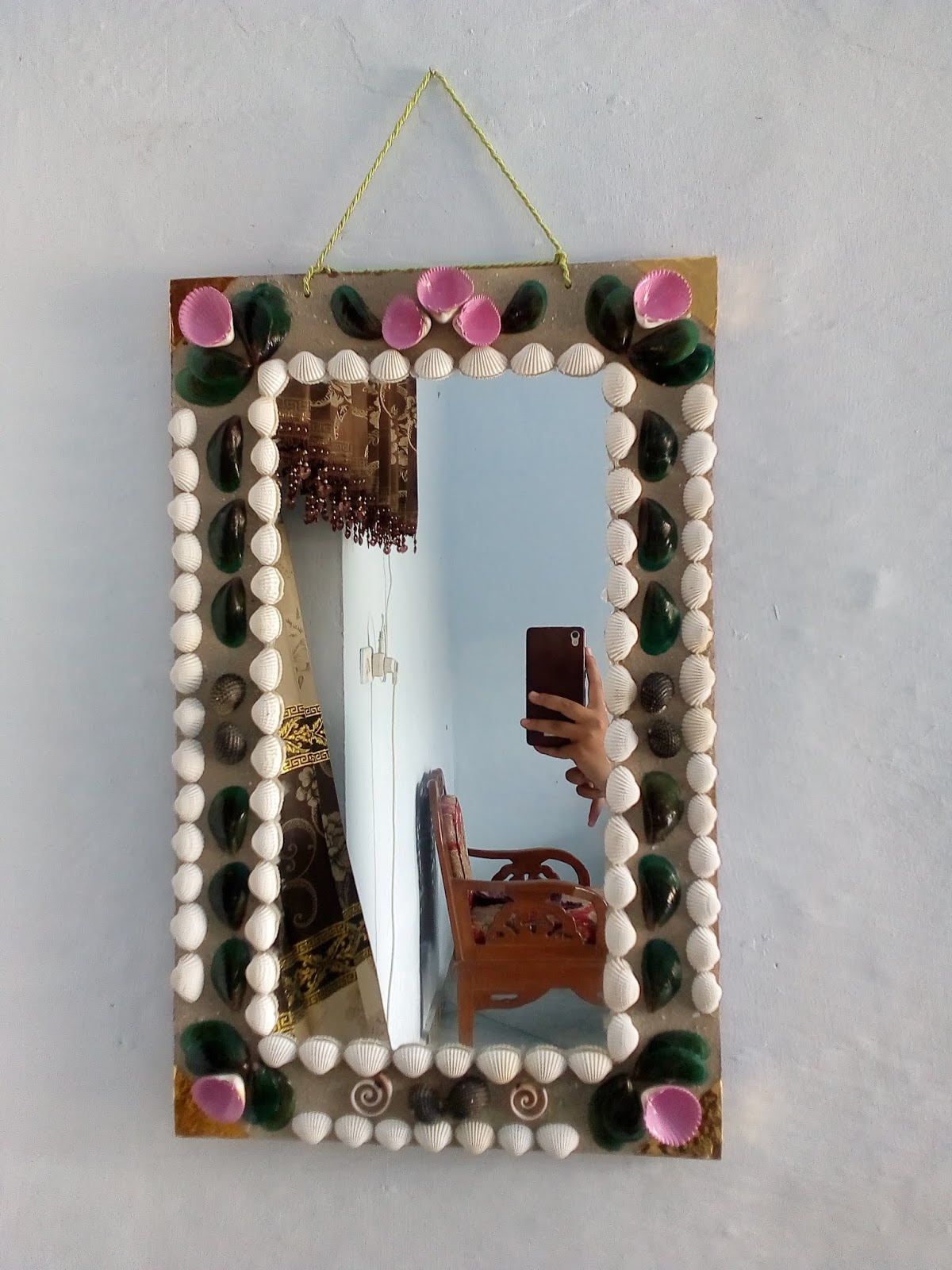 Cara Membuat Hiasan Cermin Dari Kulit Kerang