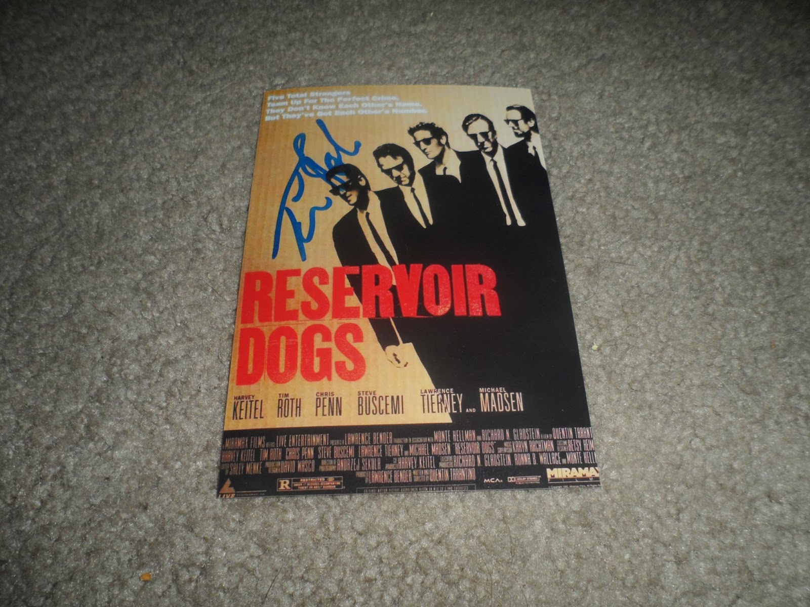 Will The Autograph Guy: Mr. Orange! Ringo! Tim Roth of Reservoir Dogs ...