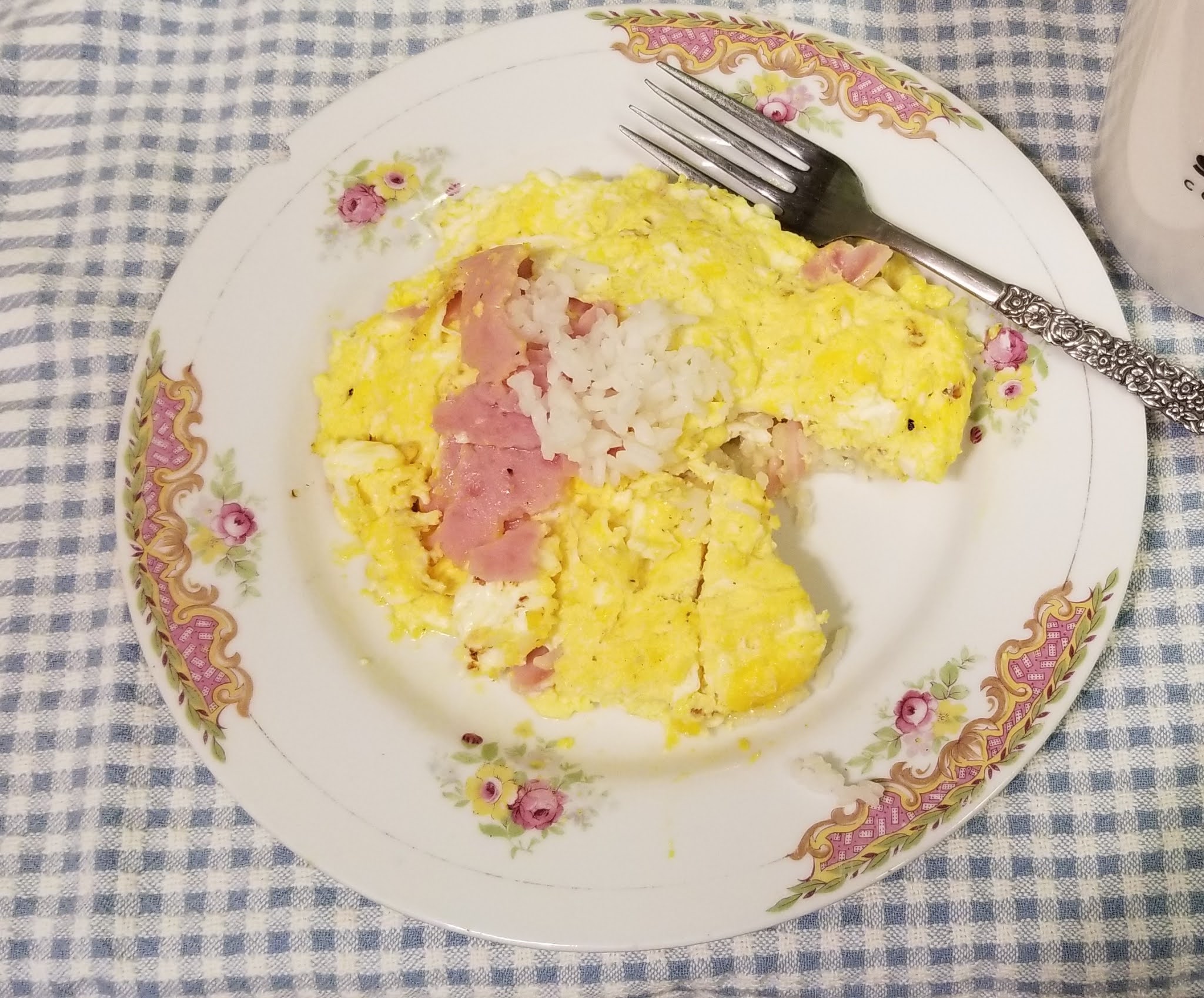 Dragonfly Treasure Easy Egg and Rice Layered Omelet