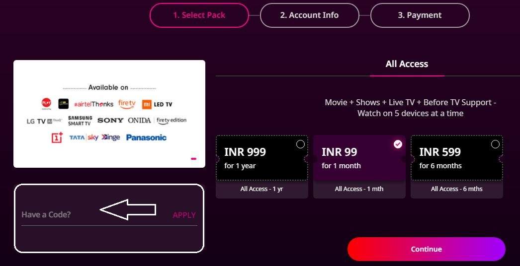 11+ Zee5 Subscription Code