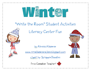 http://www.teacherspayteachers.com/Product/Write-the-Room-Literacy-Center-Student-Activities-Winter-Theme-154031