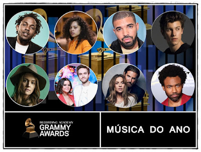 Grammy Awards 2019: Indicados ao prêmio Música do Ano