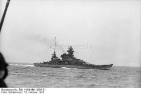 Heavy cruiser Scharnhorst during the Channel Dash, February 1942 worldwartwo.filminspector.com