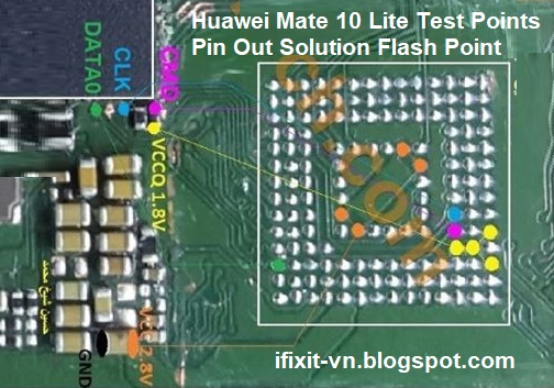Huawei Mate 10 Lite Test Points Pin Out Solution Flash Point