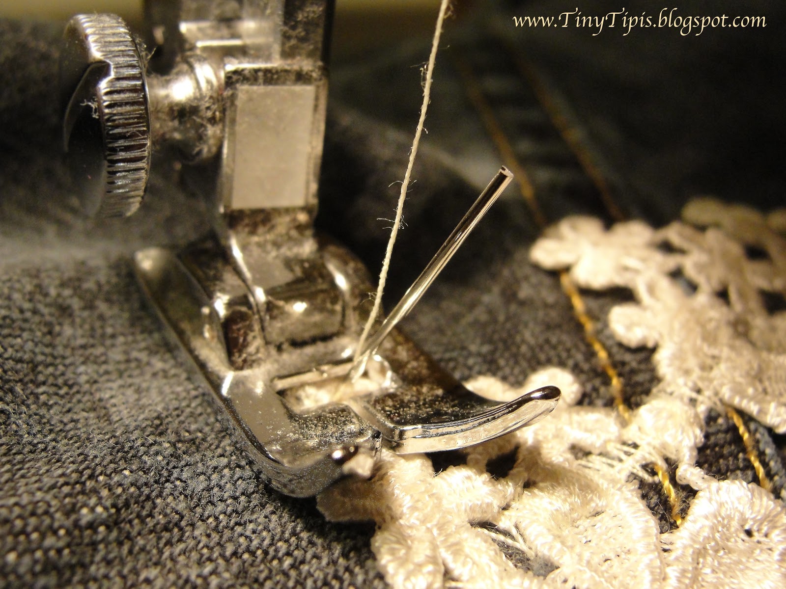 Canvas Art: Little Teepees and Beyond: DIY Lace Patch for Clothes and Jeans