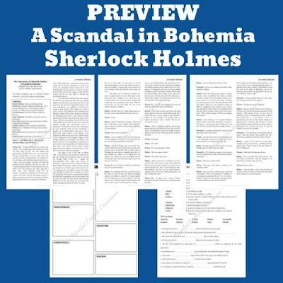 Sherlock Holmes, Readers Theater, Lesson Plans, ELA, Digital Escape Room, Short Story, Short Stories, No Prep, High School, English, Google Classroom