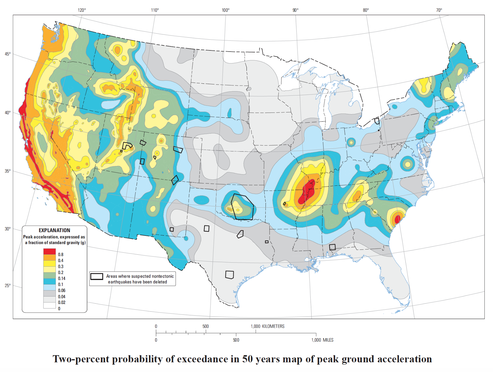 Сейсмически опасные зоны канады. Карта землетрясений США. Америка карта сейсмичност. Сейсмические зоны США. Сейсмическая карта США.