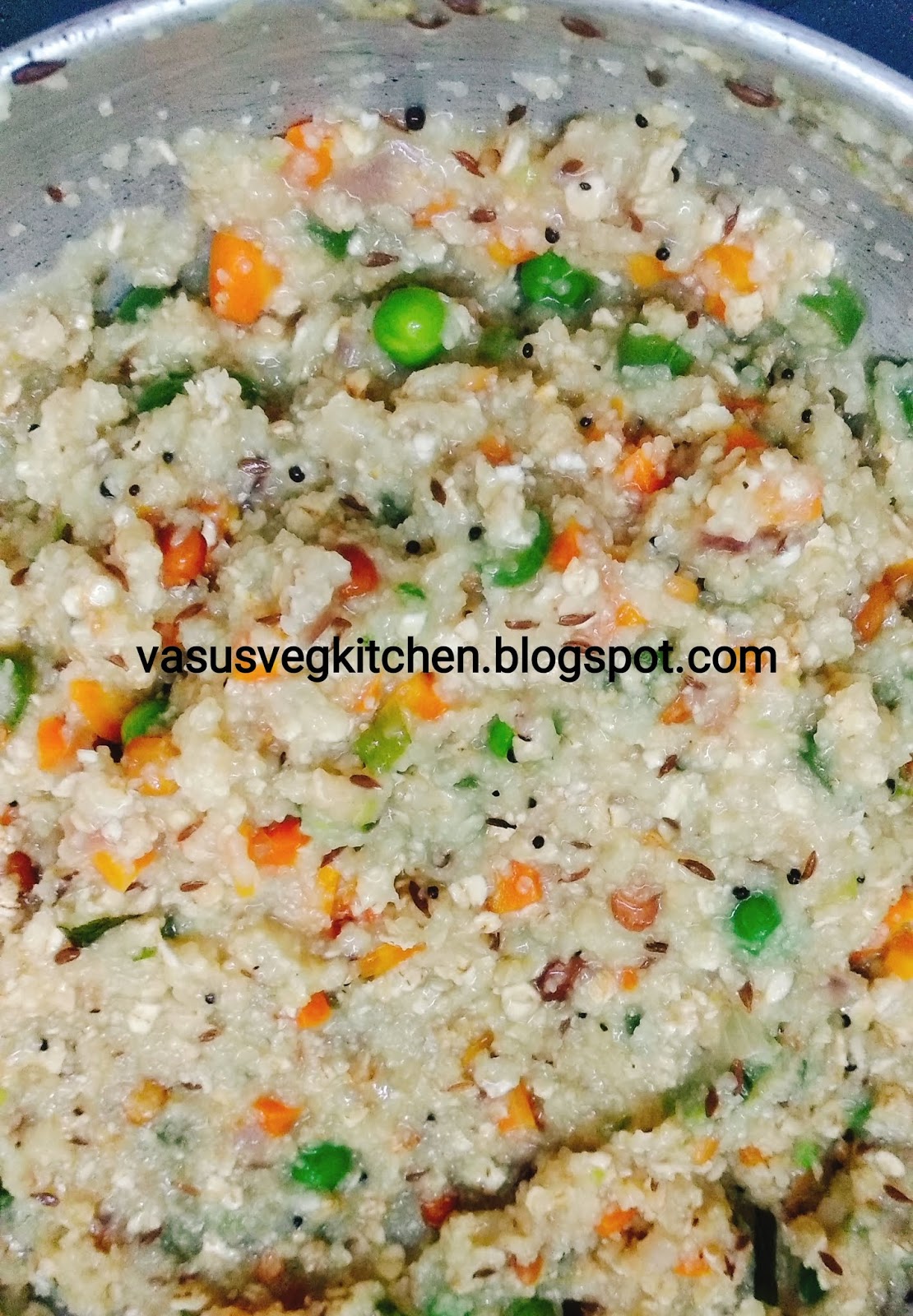 Vasusvegkitchen Oats and Dalia Upma how to prepare oats & dalia
