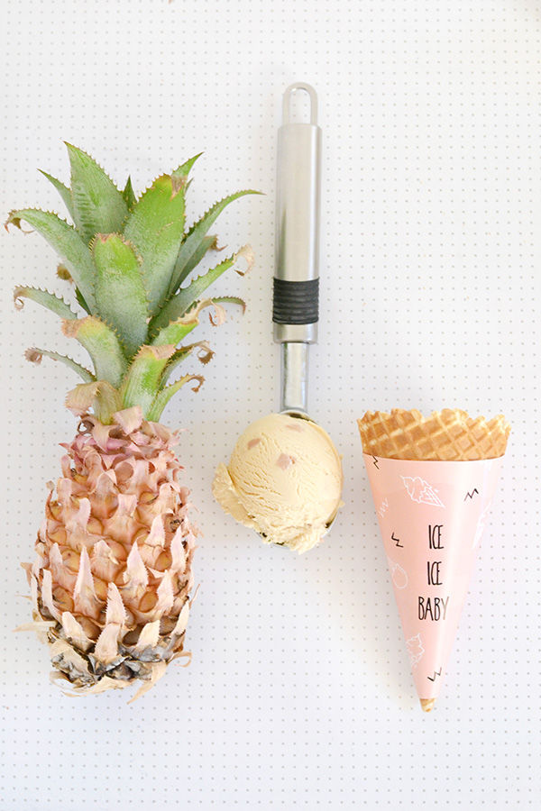 Printable Ice Cream Cone Wrappers