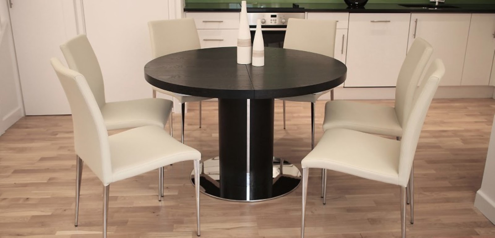 Home Priority Outstanding Round Expandable Dining Table Designs