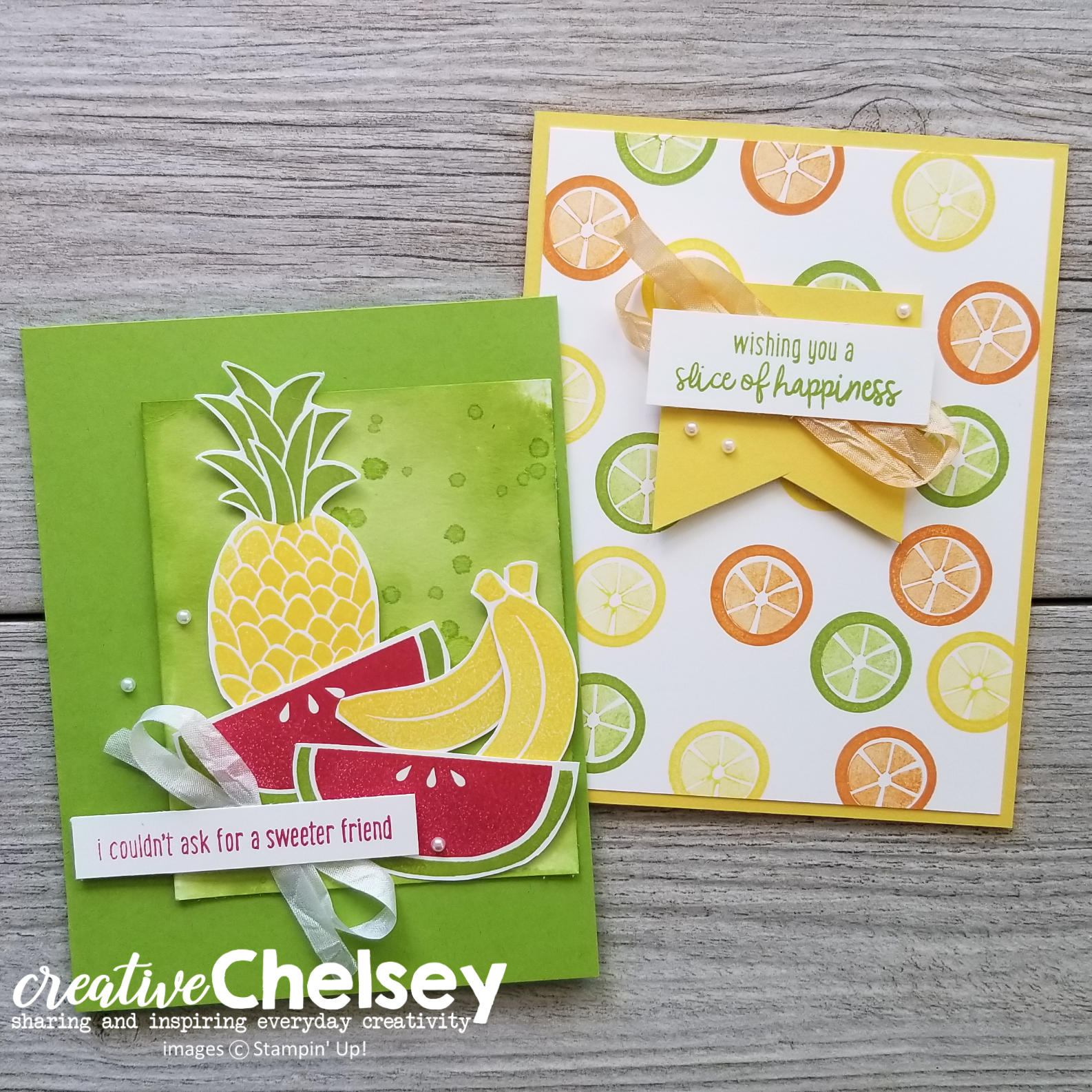 Creative Chelsey New Product Spotlight Cute Fruit Stamp Set Learn