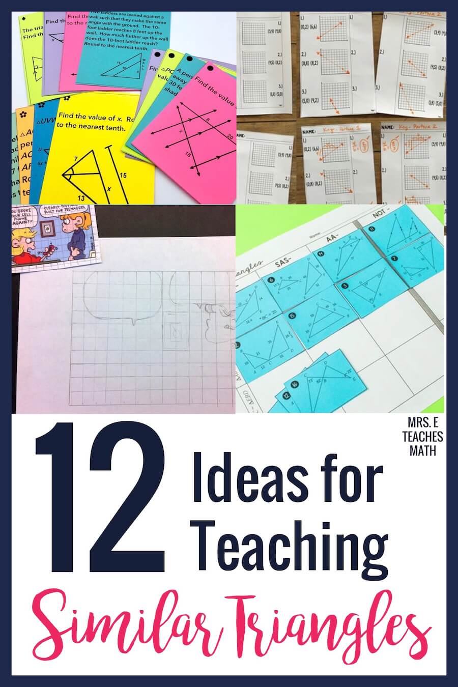 12 Ideas for Teaching Similar Triangles | Mrs. E Teaches Math