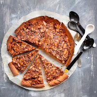  Tarte de amêndoa e cacau saudável