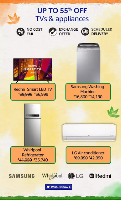 amazon great freedom festival deals on tvs and appliances, amazon great deals on televisions, amazon deals on appliances