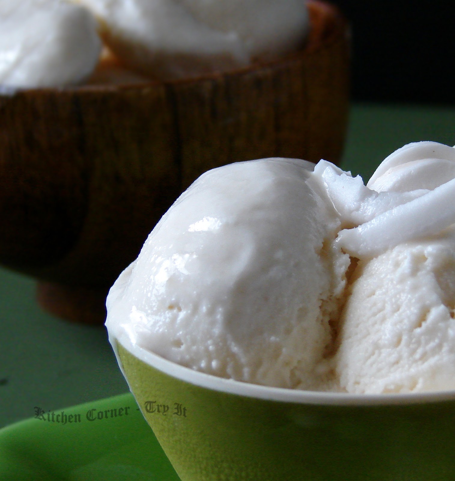 Eggless Tender Coconut Ice Cream/ Karikku Ice Cream