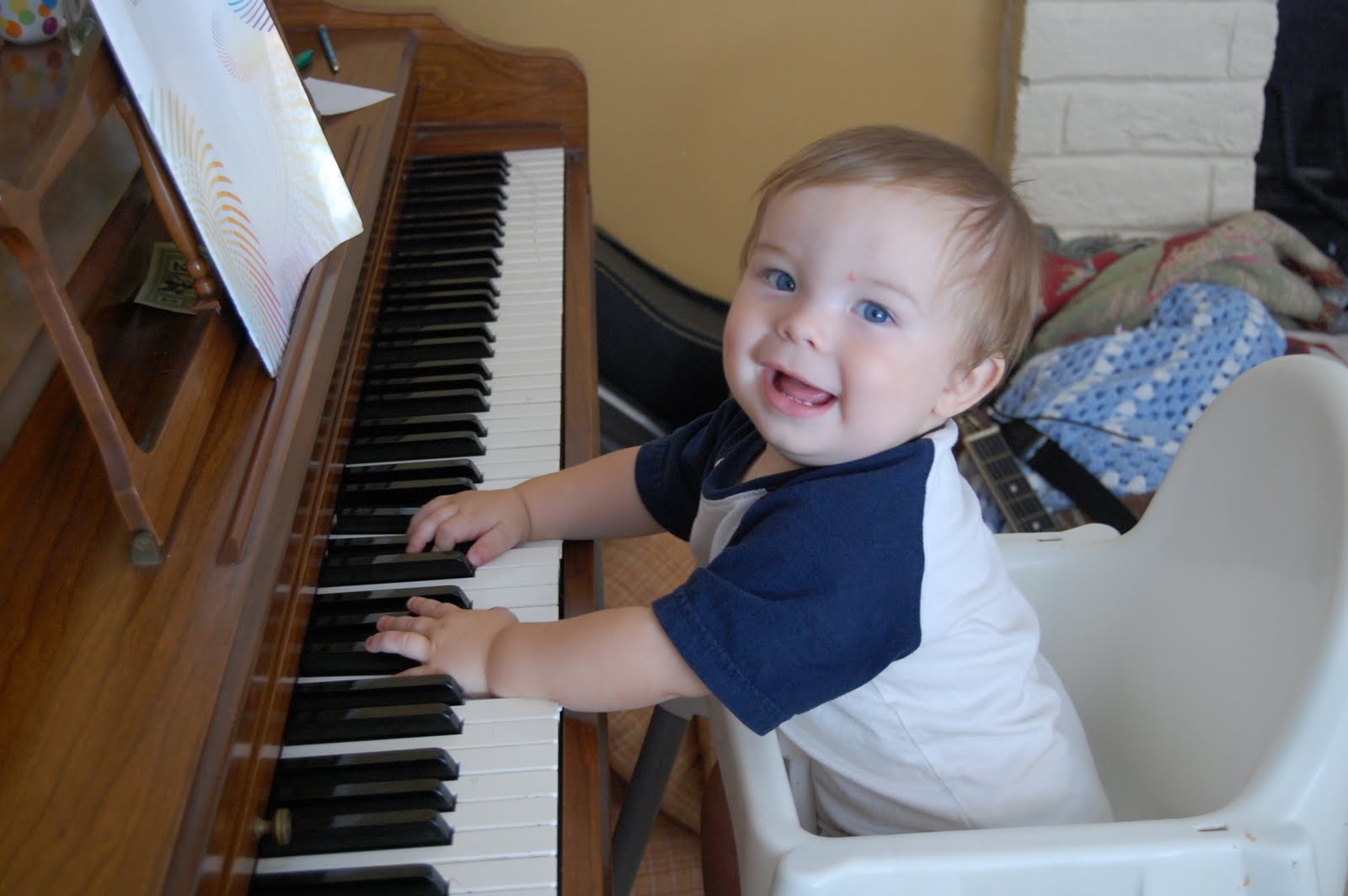 Blair's Blessings Piano playing baby!
