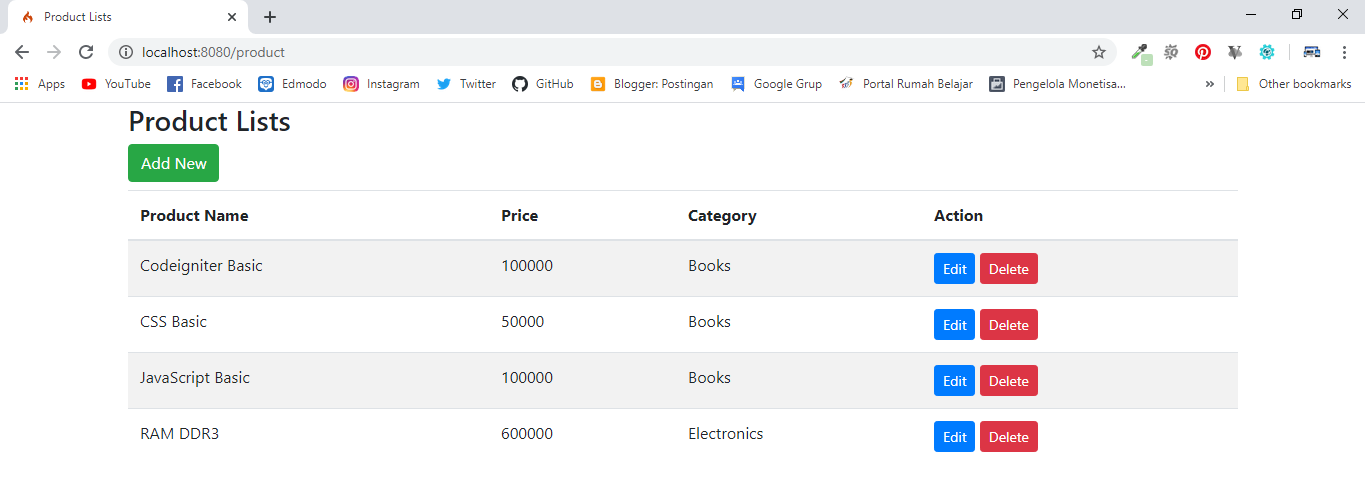 Berhasil Add Data Baru