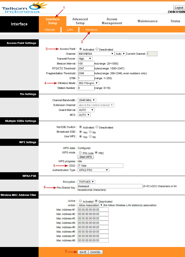 Cara Setting Modem ZTE ZXHN H108N Menjadi Access Point Paket