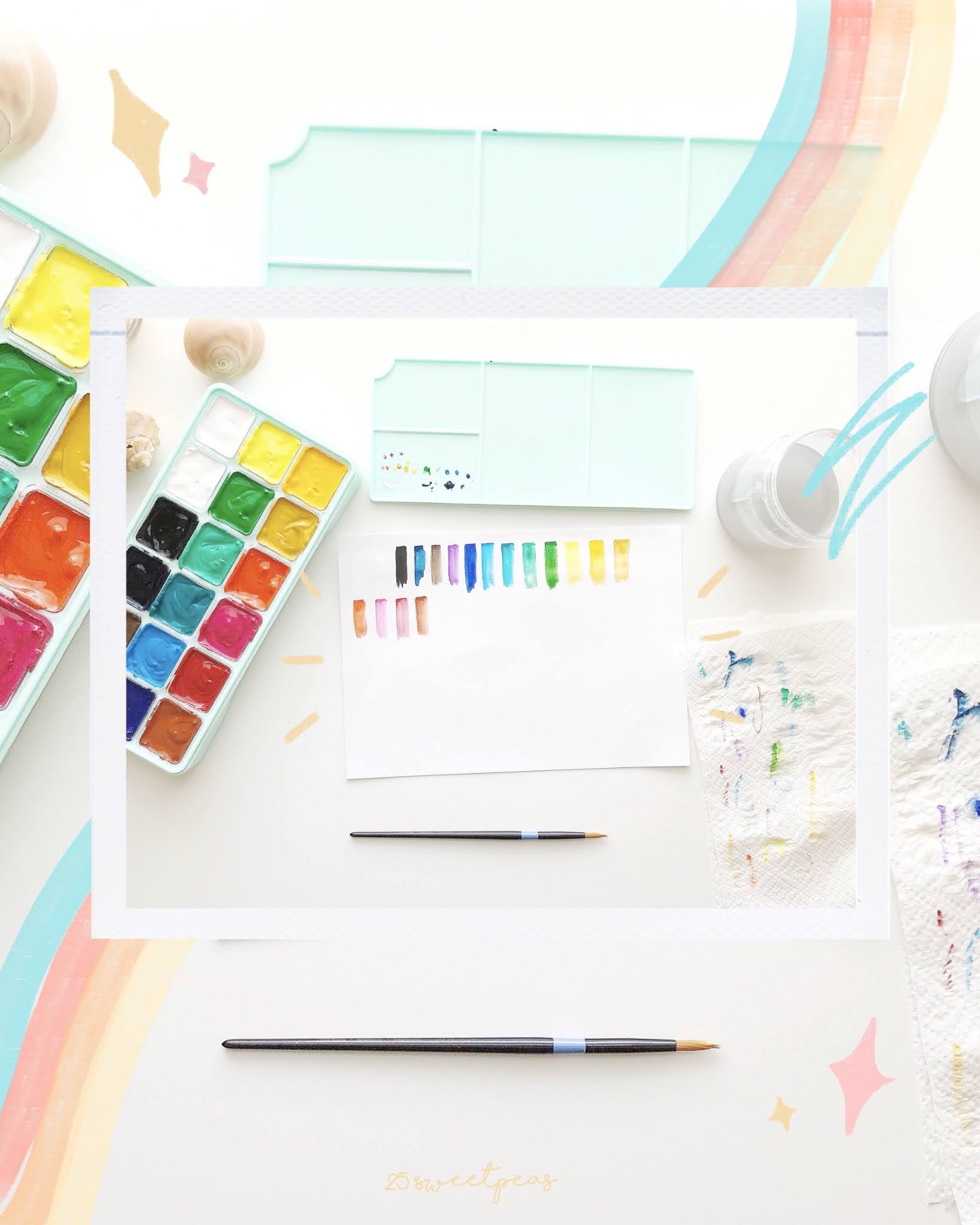 Miya Gouache Paint Set Review First Impressions — 25 Sweetpeas